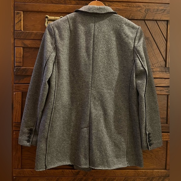 NWT Banana Republic Wool Blend Textured Boyfriend Blazer Sz 8P - Picture 3 of 14